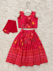 Rani Pink Floral Lehenga Set
