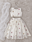 Ivory Blossom Mul Cotton Lehenga