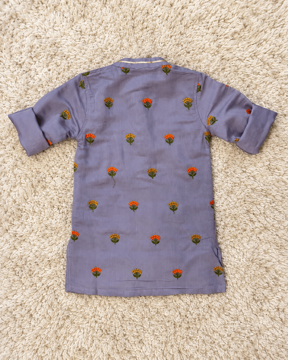 Lavender Floral Kurta Pajama Set