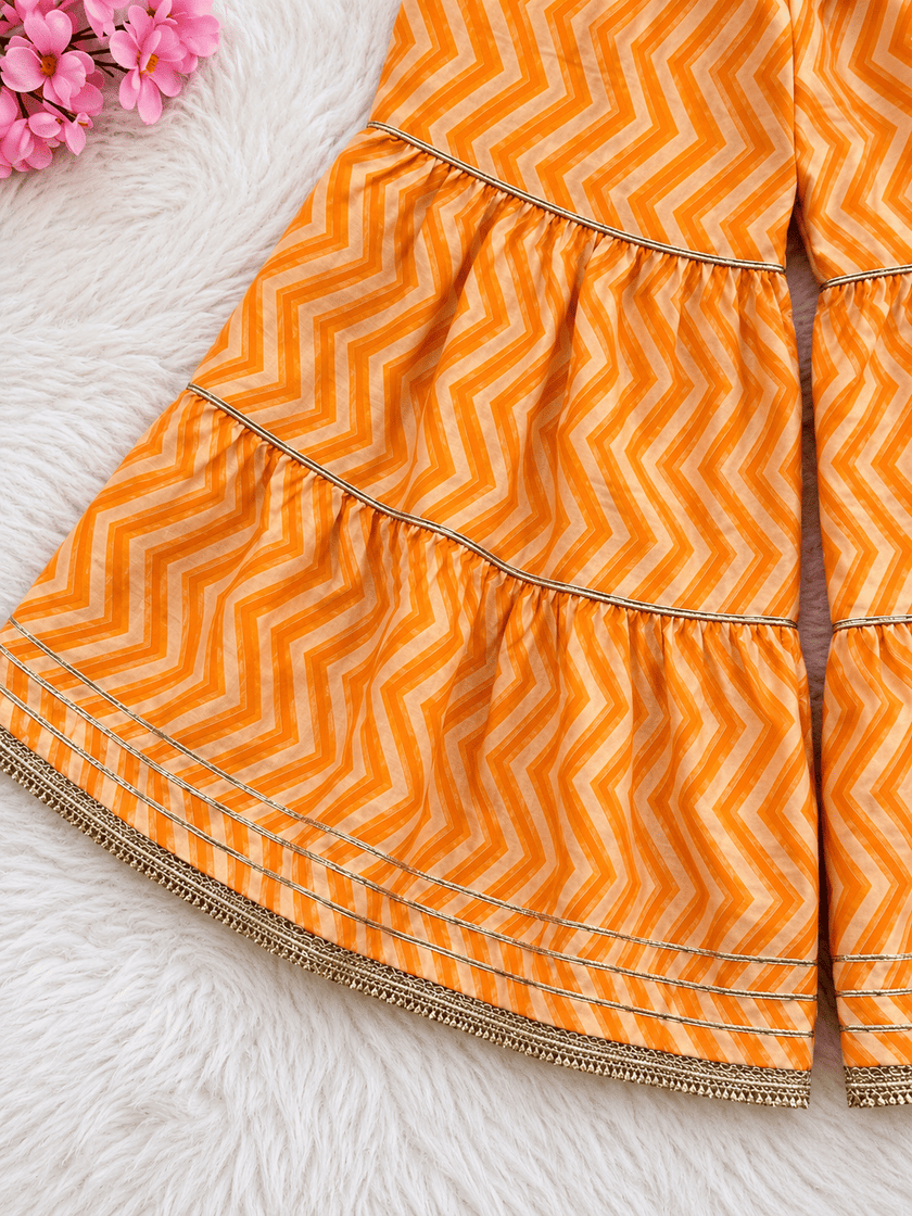 Orange Blossom Festive Sharara Set