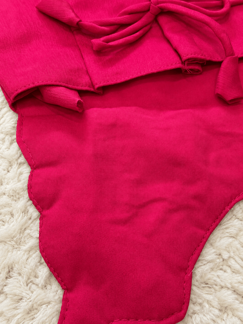 Fuchsia Floral Festive Sharara Set