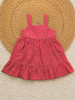 Cherry Gingham Charm Dress – Red
