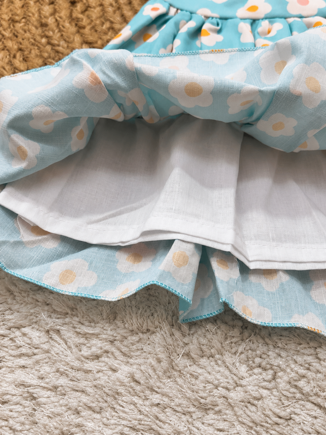 Sky Daisy Twirl Dress
