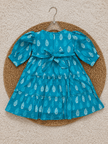 Teal Leaf Tiered Dress
