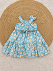 Sky Daisy Twirl Dress