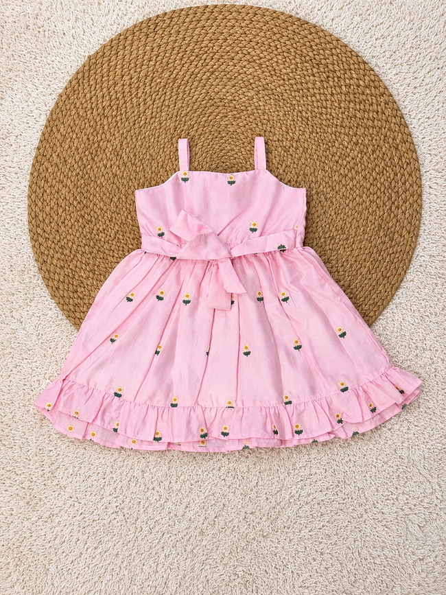 Daisy Meadow Dress (Blush Pink)