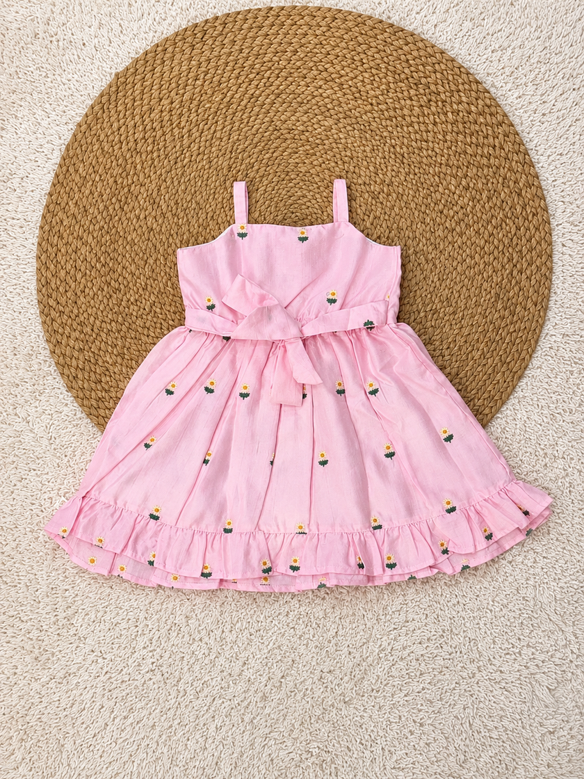 Daisy Meadow Dress (Blush Pink)