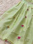 Sage Green Mul Cotton Lehenga
