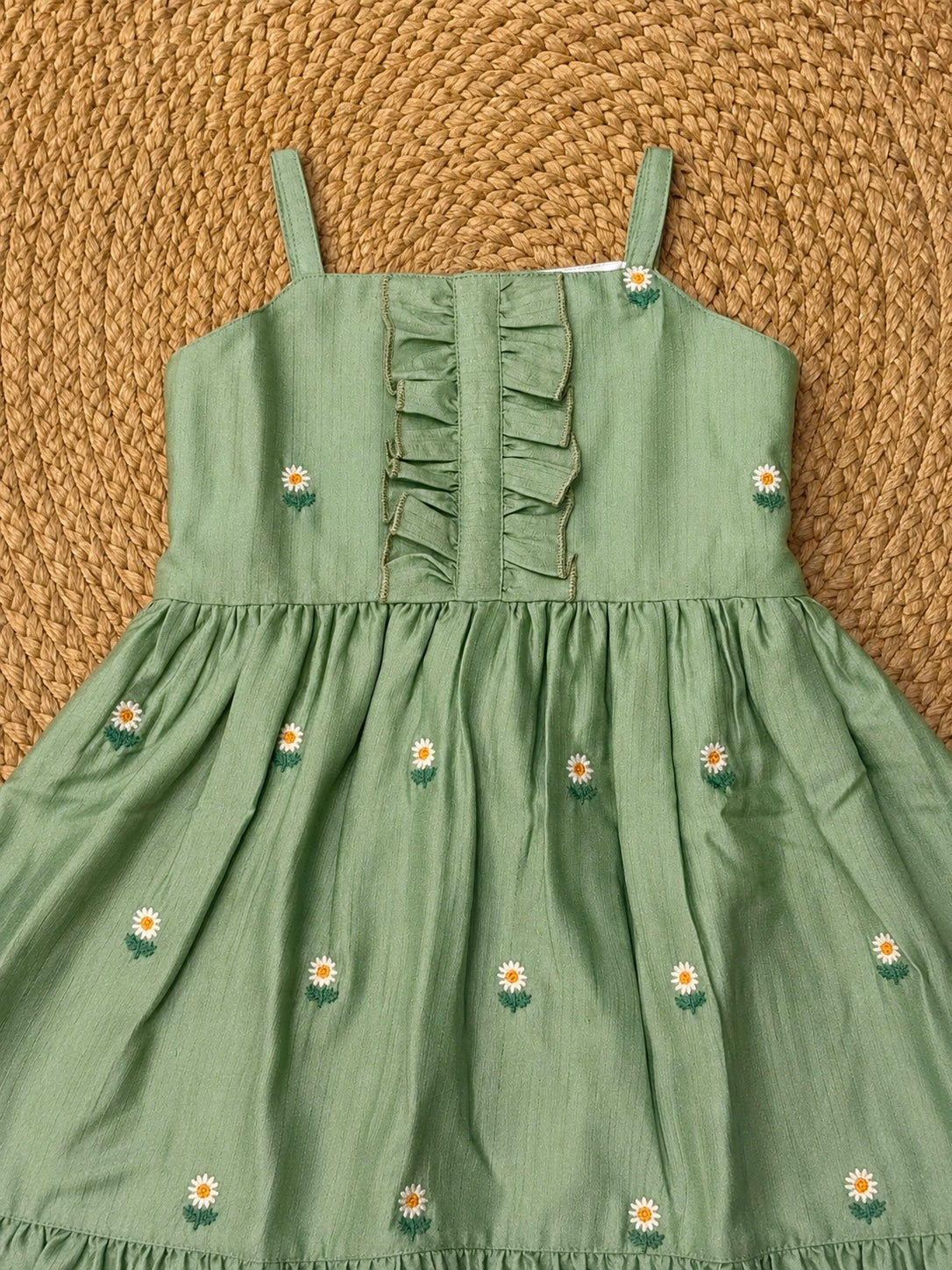 Daisy Meadow Dress (Sage Green)