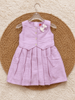 Blush Bow Pleated Dress