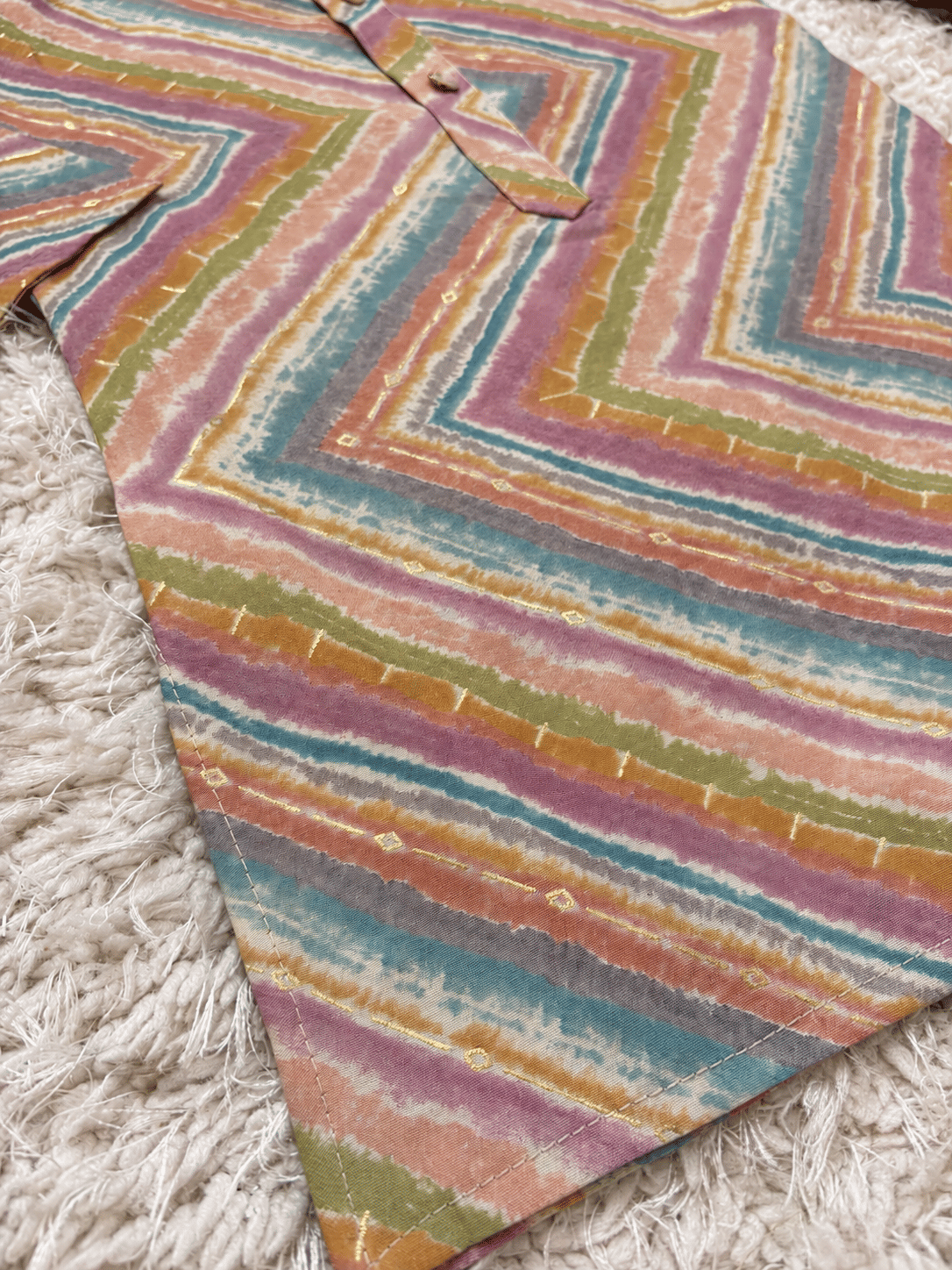 Pastel Chanderi Cotton Kurta Set