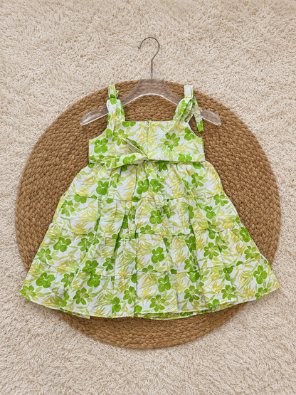 Lime Blossom Tiered Frock