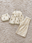 Ivory Pastel Floral Sharara Set