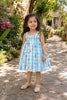 Sky Garden Gingham Smocked Dress