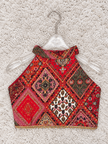 Crimson Patchwork Rayon Cotton Lehenga