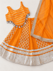 Orange Shimmer Festive Lehenga Set