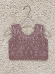 Dusty Mauve Embroidered Lehenga Set