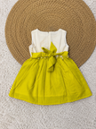 Rainbow Meadow Dress (Lime Green)