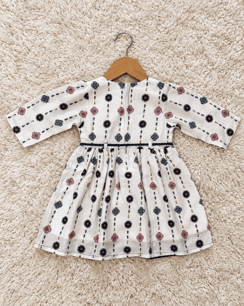 Navy Elephant Print Dress