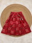 Crimson Pure Chanderi Cotton Lehenga