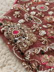 Maroon Floral Embellished Sharara Set