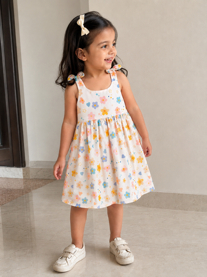 Pastel Blossom Bow Dress