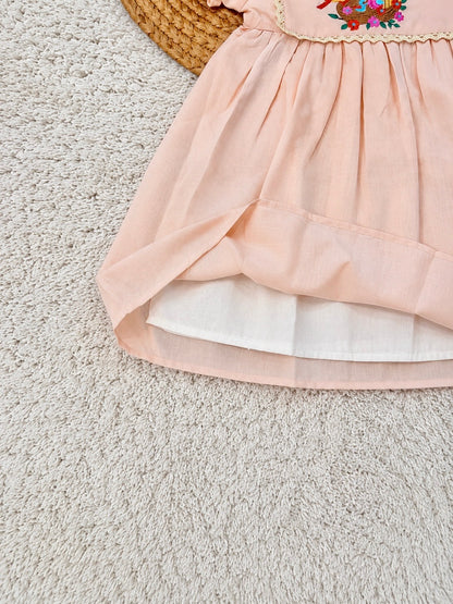 Birdsong Blossom Peach Dress
