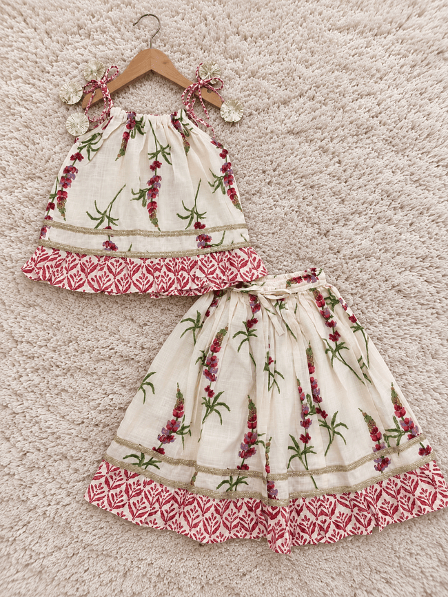 Ivory Rose Pure Cotton Lehenga