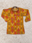 Mustard Chanderi Cotton Kurta Set