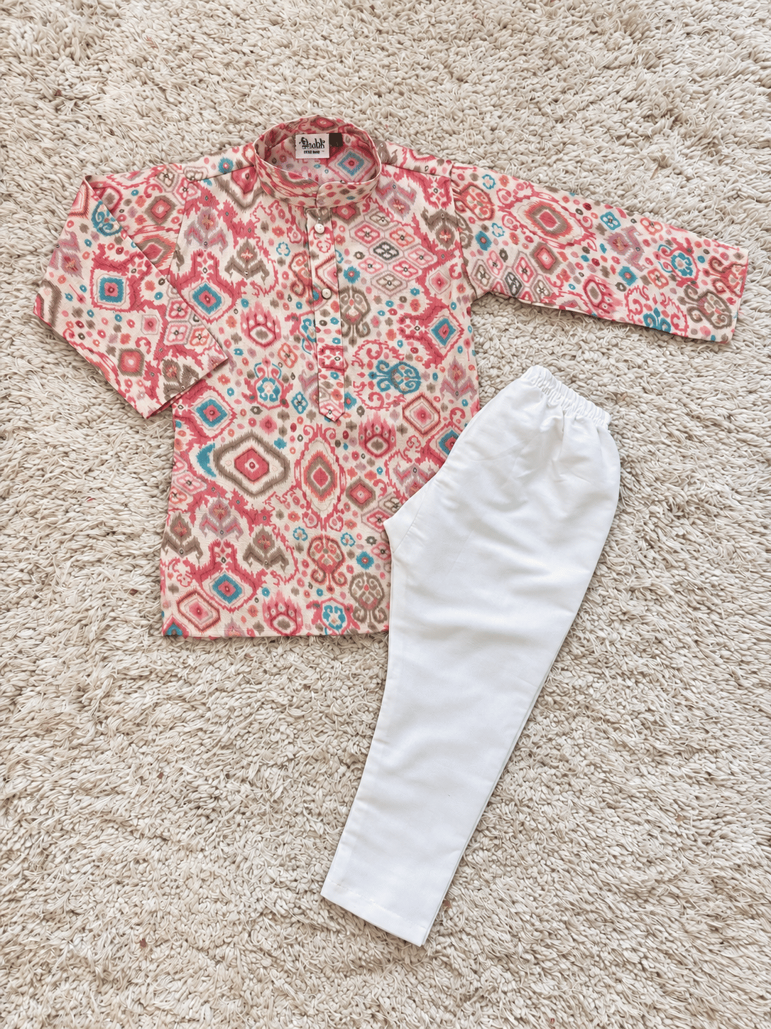 Chanderi Cotton Printed Kurta Set
