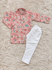 Chanderi Cotton Printed Kurta Set
