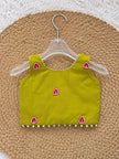 Lime Pink Pure Cotton Lehenga