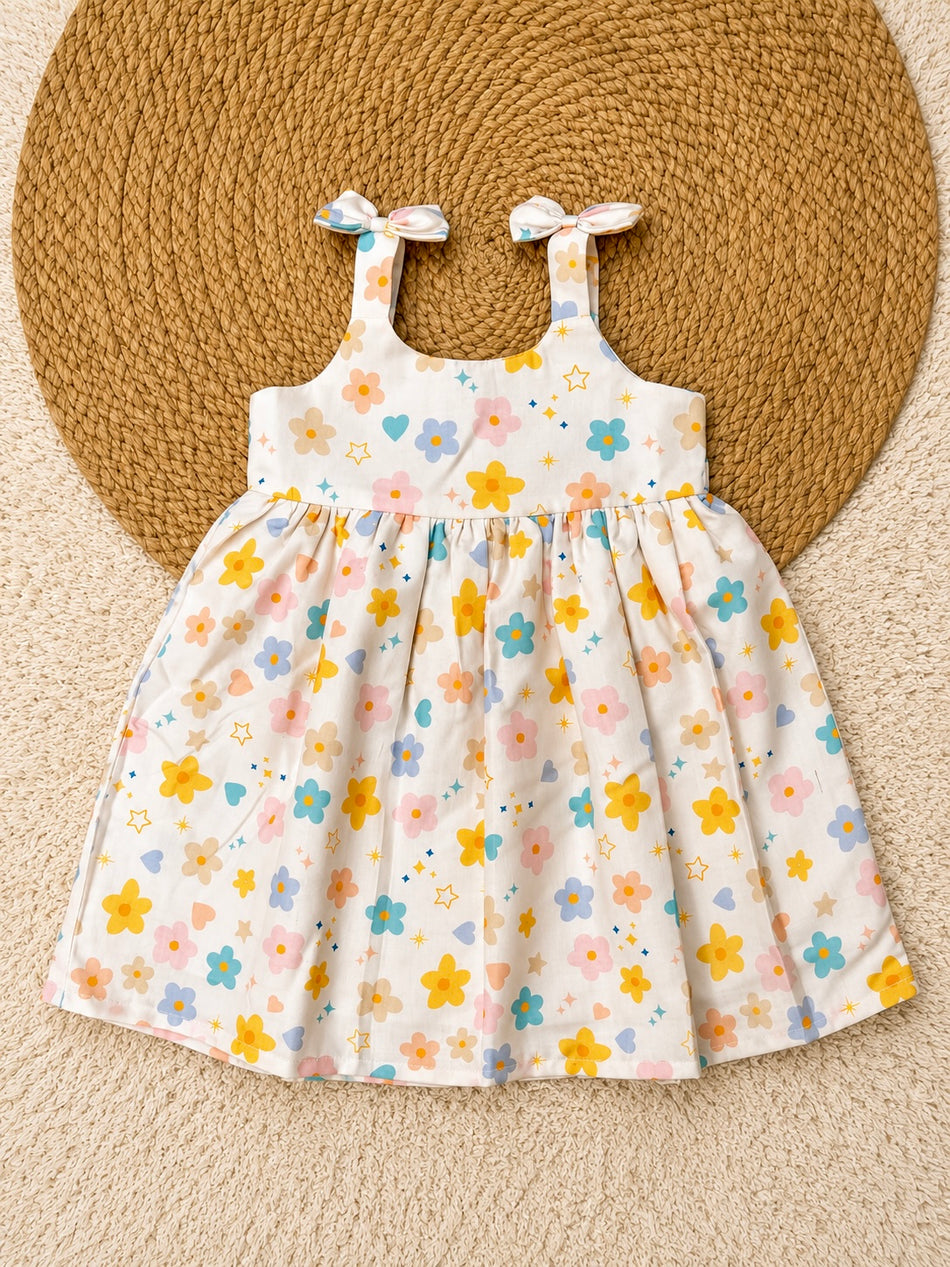 Pastel Blossom Bow Dress