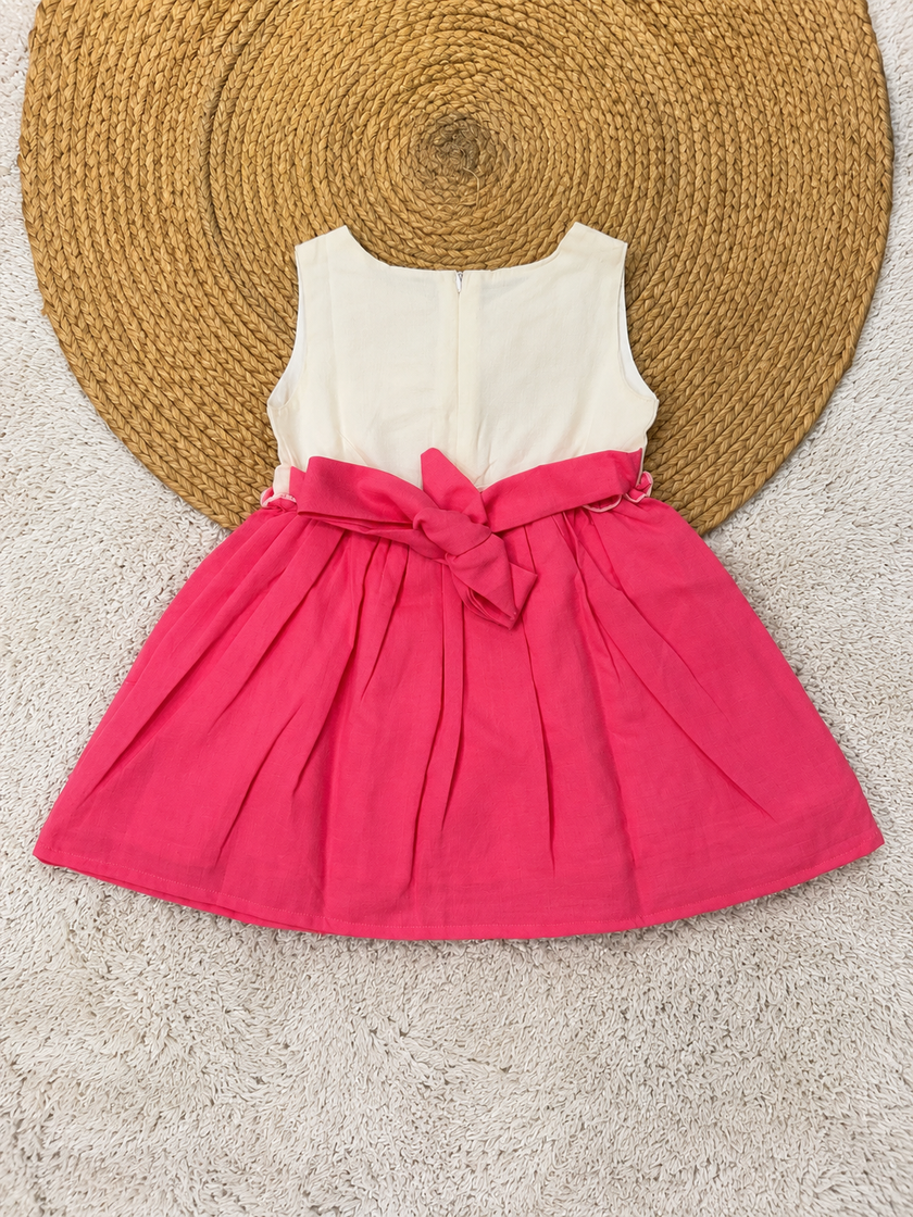 Rainbow Meadow Dress (Pink)