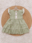 Sage Lace Tiered Frock