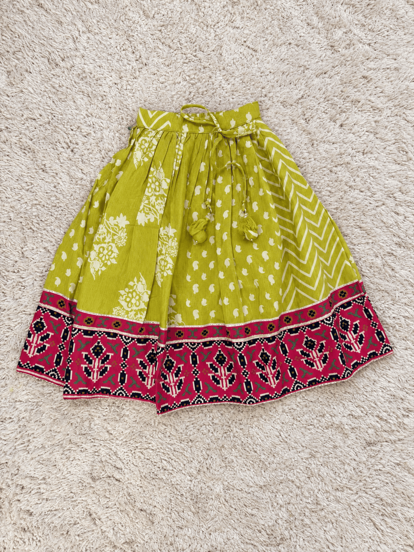 Lime Pink Festive Lehenga Set