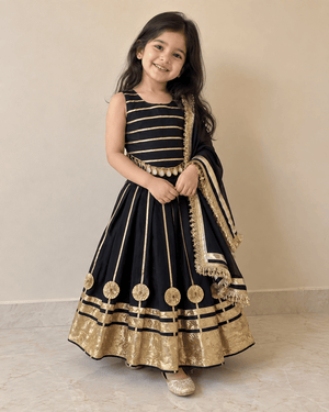 Black Gold Festive Lehenga Set