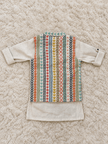 Ivory Folk Print Jacket Set