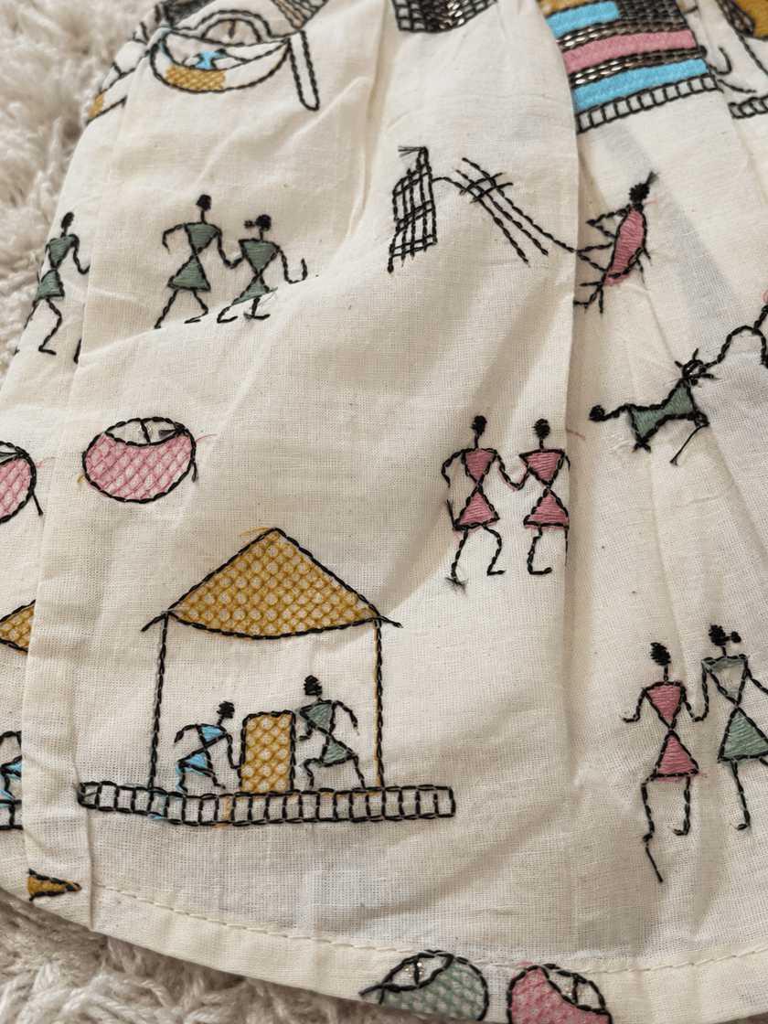 Pure Cotton Embroidered Frock