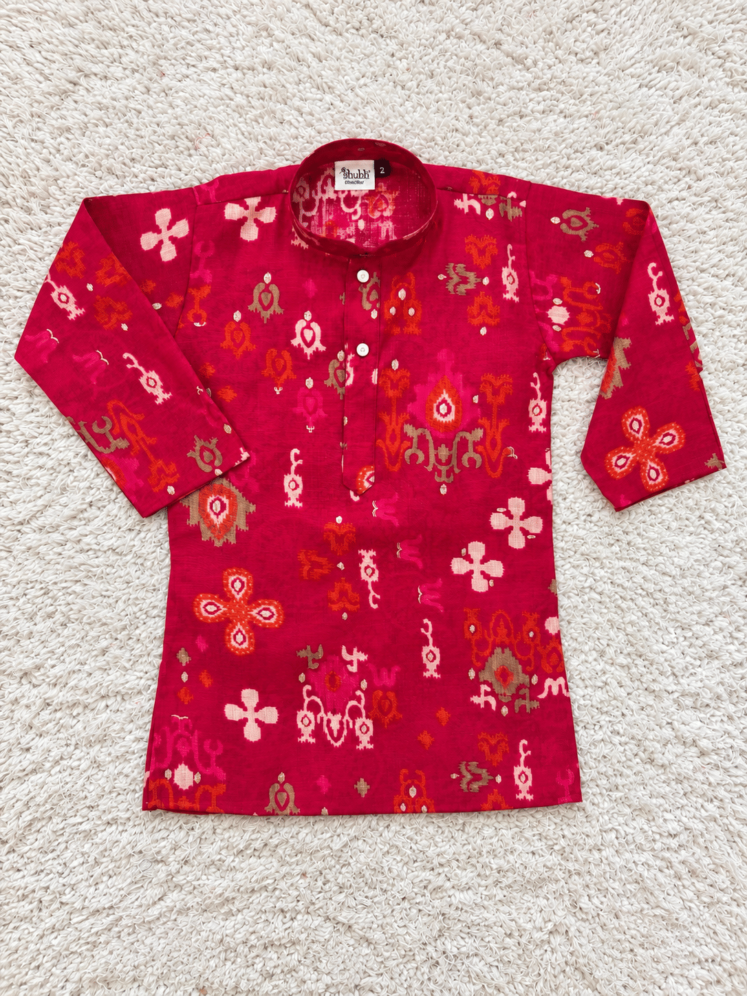 Ruby Chanderi Cotton Kurta Set