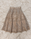Champagne Gold Floral Lehenga Set