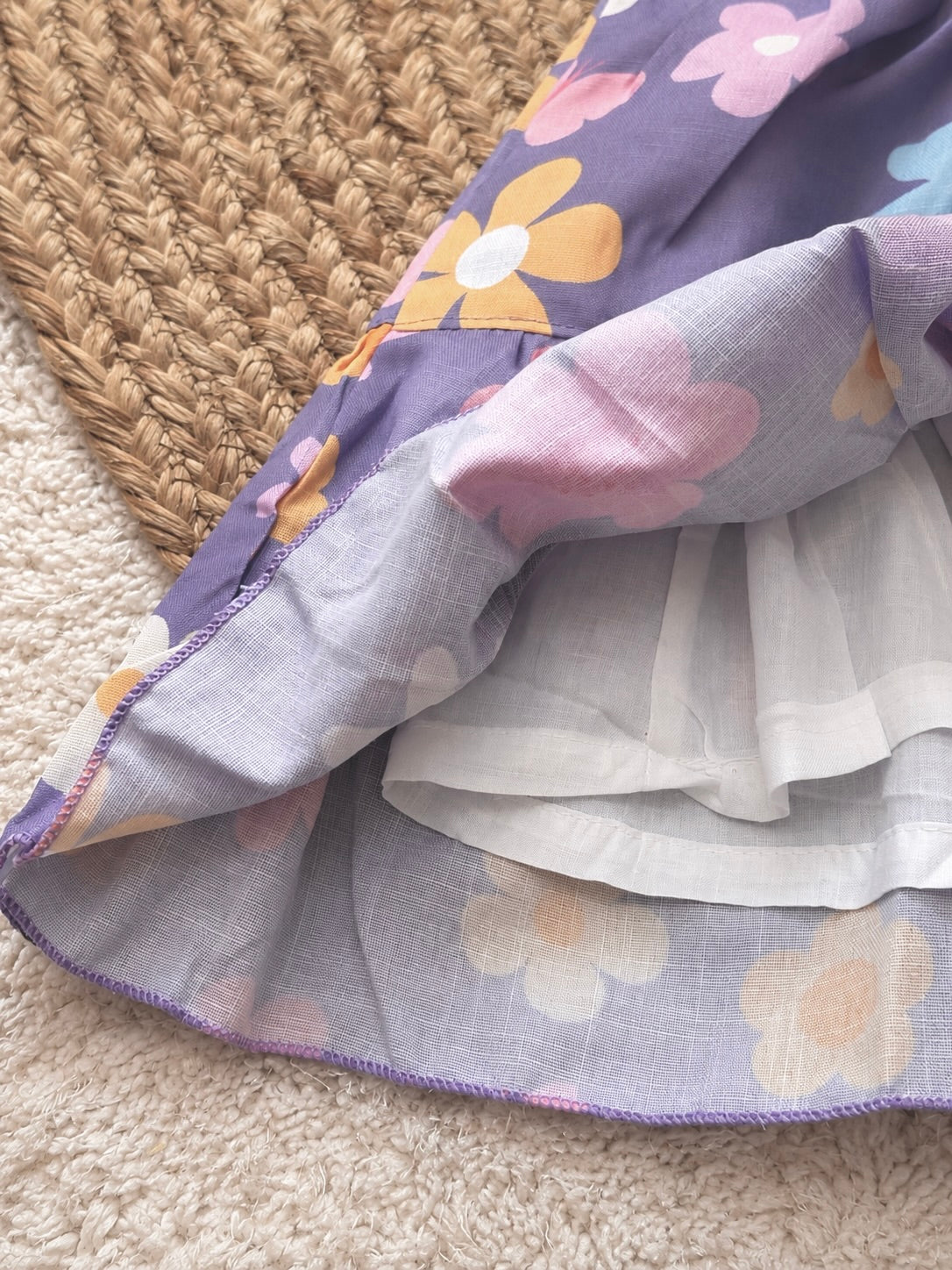 Lavender Blossom Twirl Dress