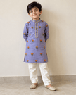 Lavender Floral Kurta Pajama Set