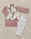 Ivory Blossom Cotton Kurta Set