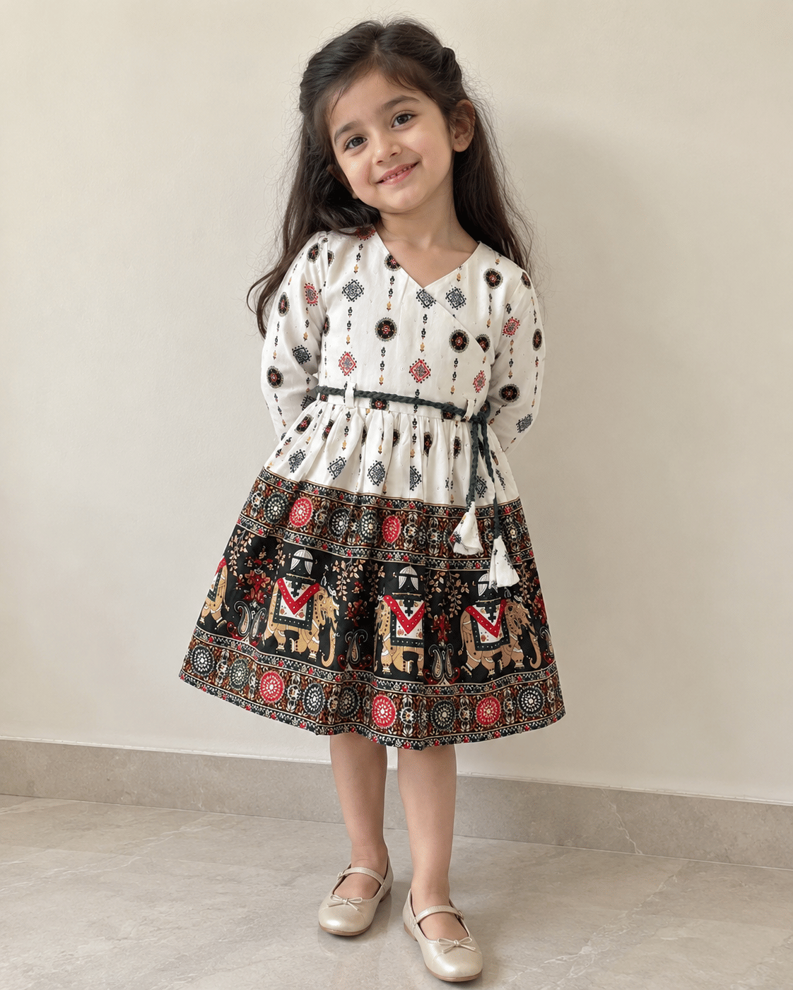 Dark Green Elephant Dress