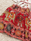 Red Elephant Print Dress