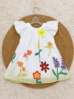 Ivory Rainbow Garden Frock