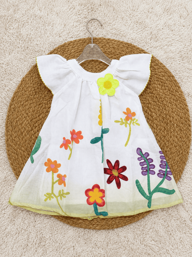 Ivory Rainbow Garden Frock