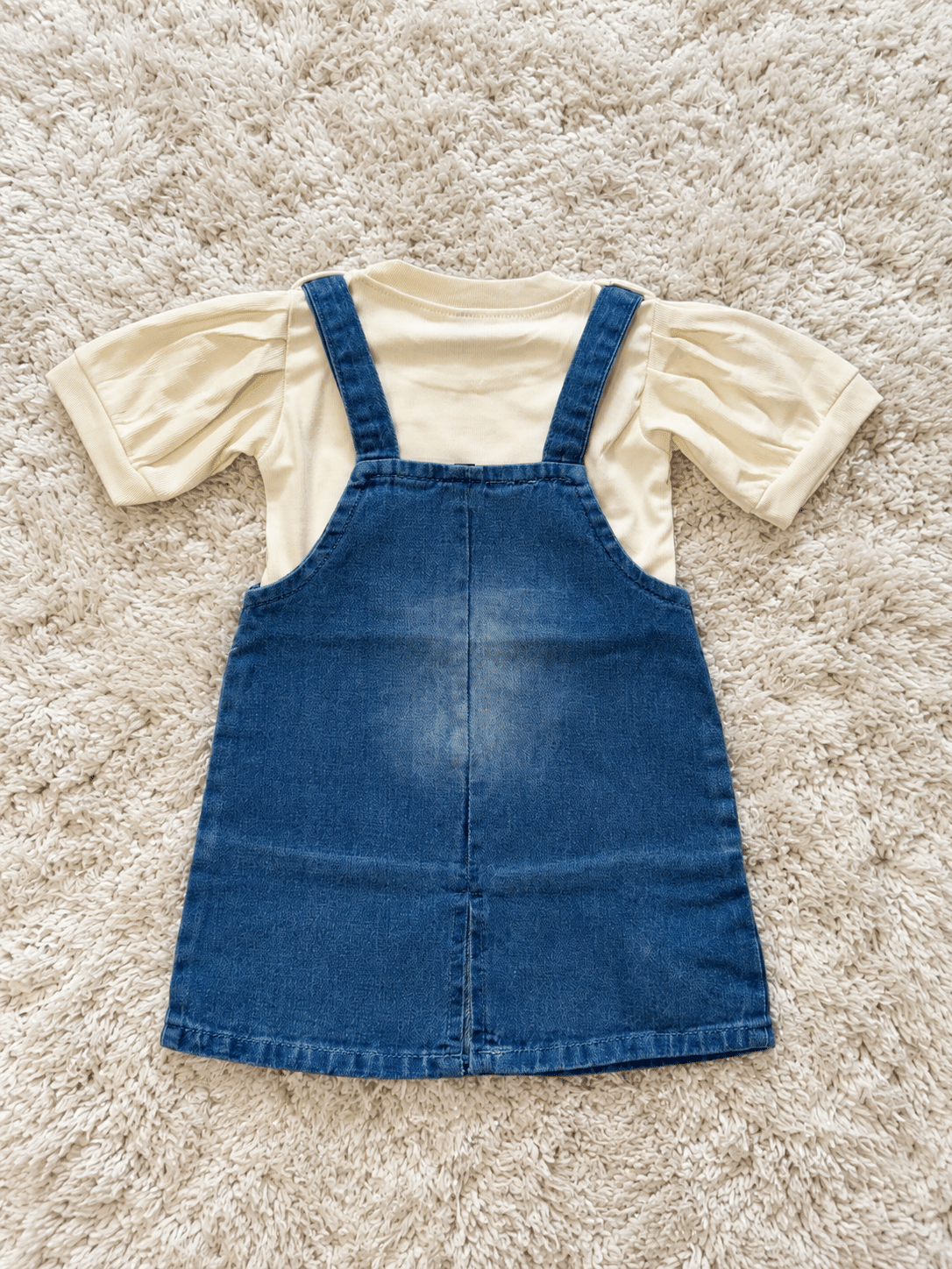 Denim Blue Floral Pocket Dress