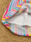 Pastel Rainbow Stripe Smocked Dress